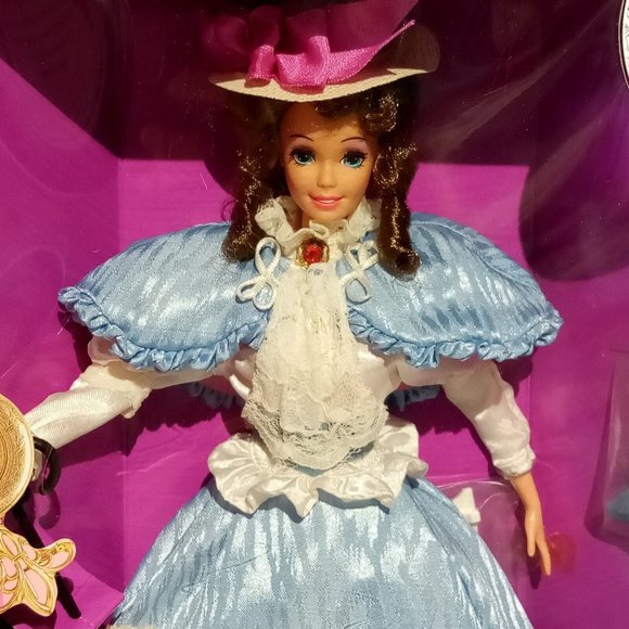Gibson Girl Barbie #3702 Great Eras Collection Vintage 1993 MINT in Book Box - Picture 3 of 11